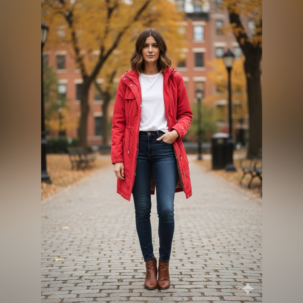 Michael Kors Vibrant Red Jacket, size S